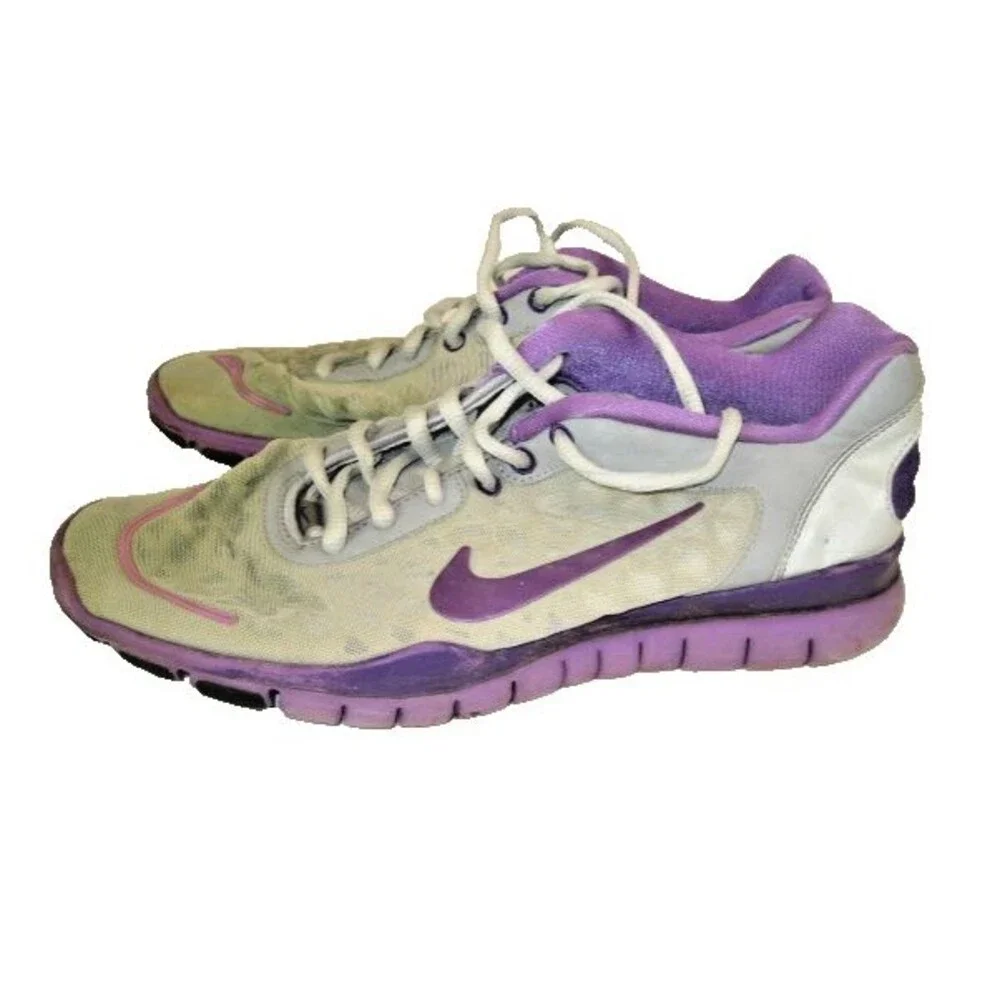 Womens Nike Free TR Luxe 2.0 Training Running Shoes Gray/Purple sz 8